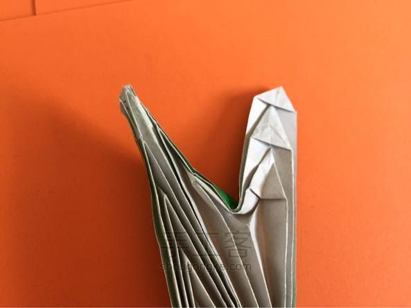 嫩芽小盆栽折纸制作教程 第30步