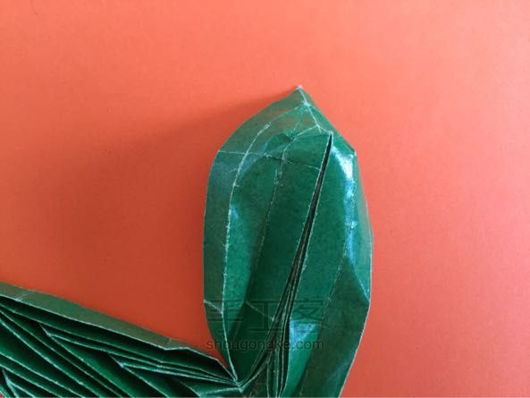 嫩芽小盆栽折纸制作教程 第42步
