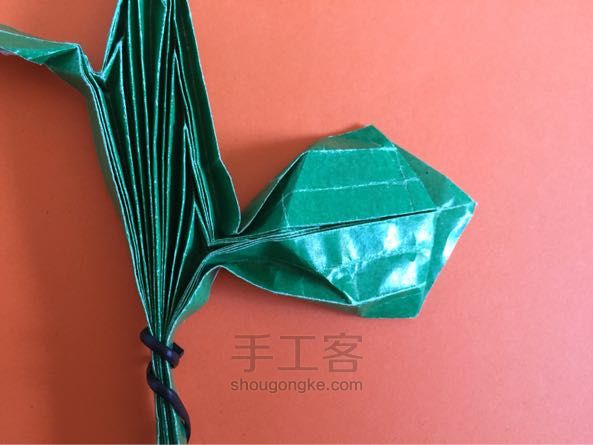 嫩芽小盆栽折纸制作教程 第47步
