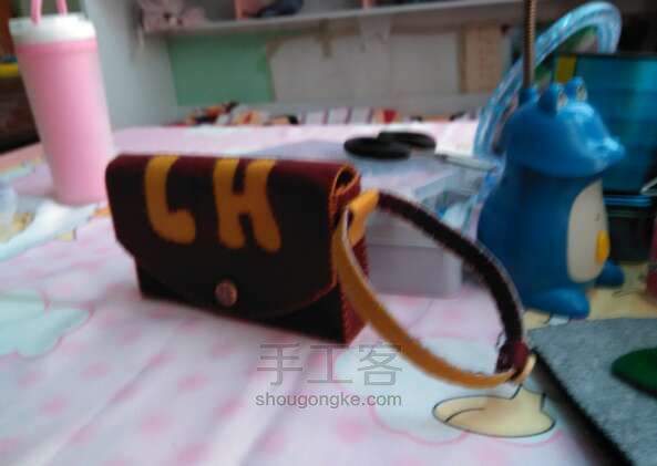 教你加厚不织布手提包。不织布教程 第12步