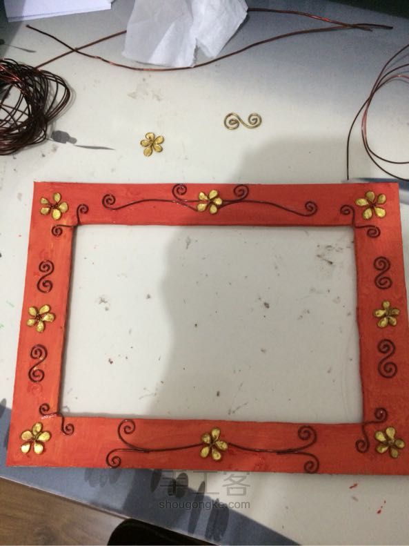 废物利用手工装饰画之相框制作教程 第11步