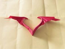 简单的爱心折纸制作教程