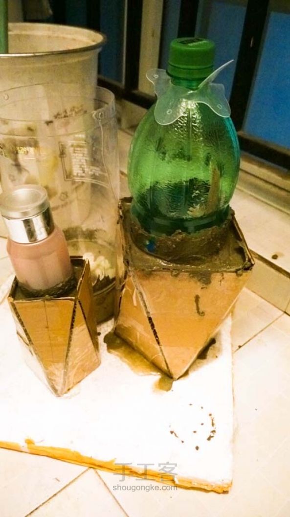 水泥花盆手工制作教程 第2步