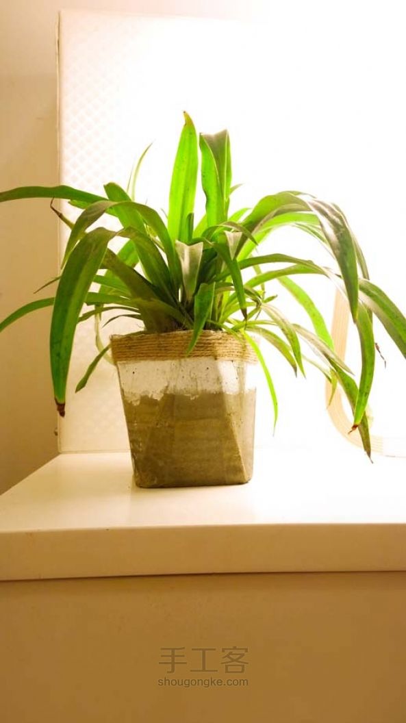 水泥花盆手工制作教程 第9步