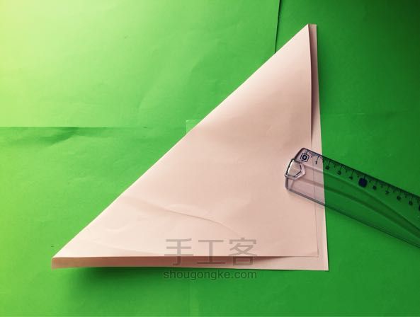 佐藤二重螺旋玫瑰折纸制作教程 第2步