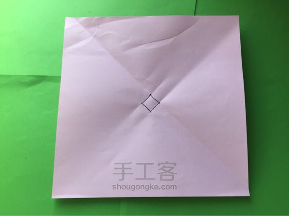佐藤二重螺旋玫瑰折纸制作教程 第6步