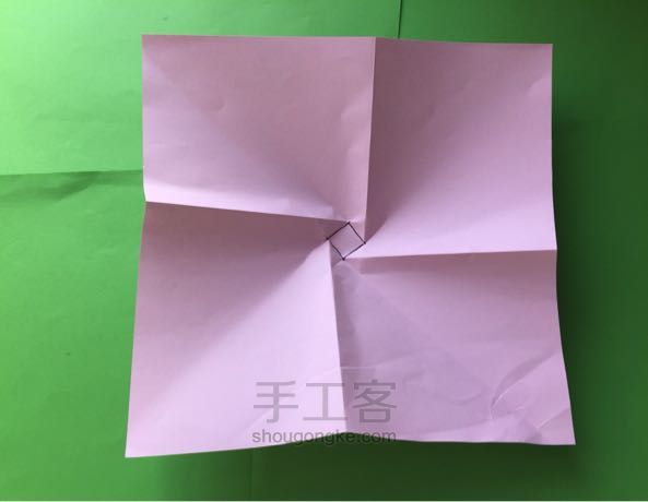 佐藤二重螺旋玫瑰折纸制作教程 第12步