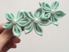 雪纺片材质花朵制作教程，超简单