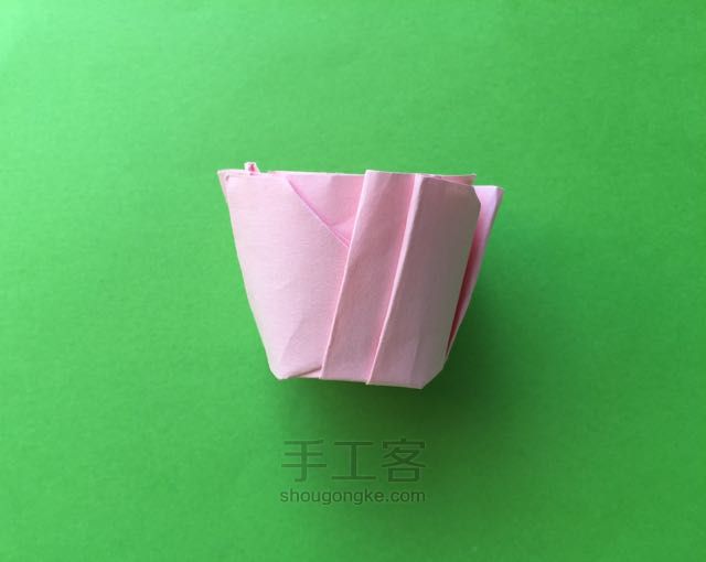 佐藤二重螺旋玫瑰折纸制作教程 第38步