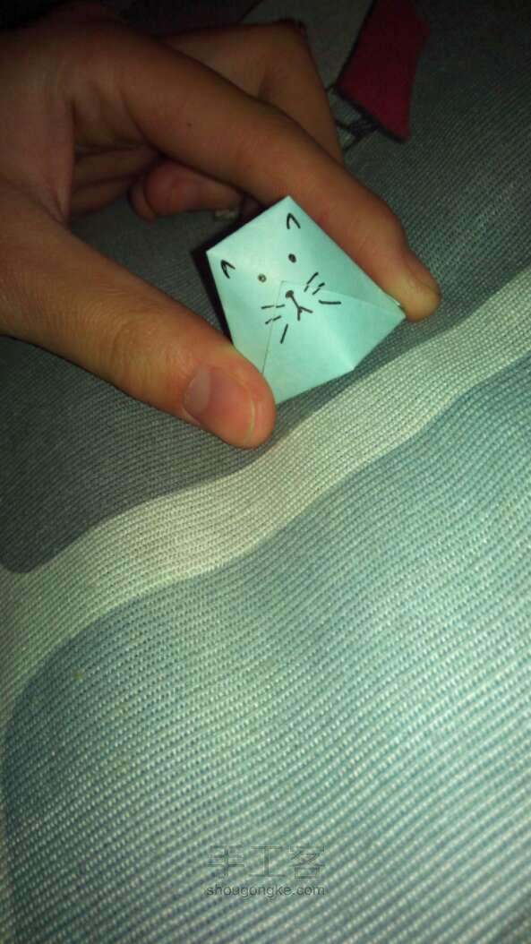 森女爱猫猫 折纸教程 第8步