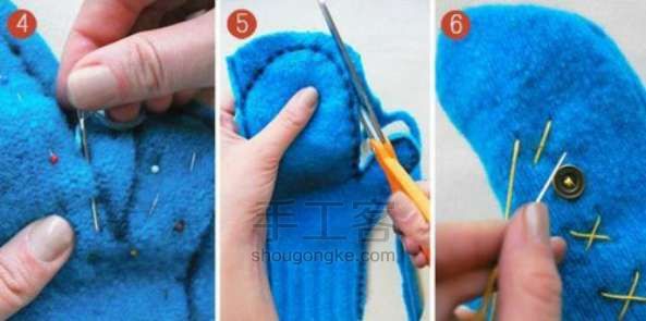 毛衣改造手套教程 第3步