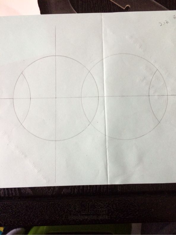 圆规硬纸板自制礼物盒教程 第6步