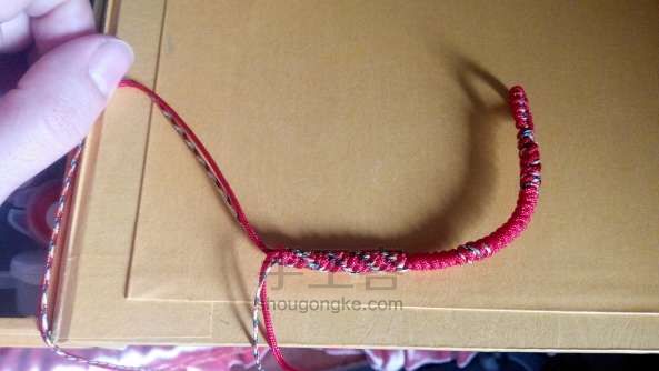红绳编织教程 第4步
