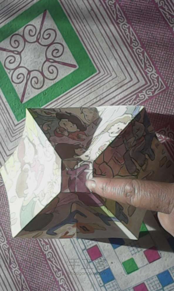 简易的蝴蝶结折纸教程 第9步