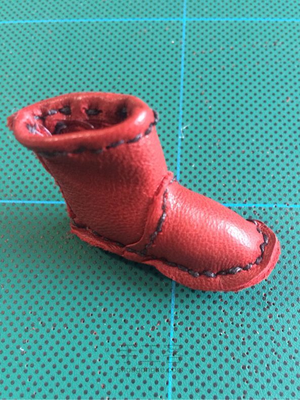 BJD之momoko的小皮靴 娃鞋手工制作 第32步
