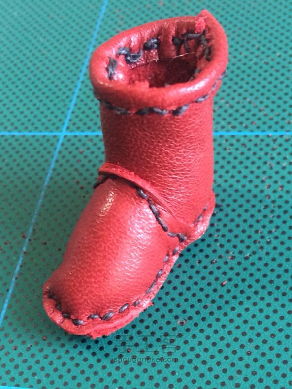 BJD之momoko的小皮靴 娃鞋手工制作 第33步