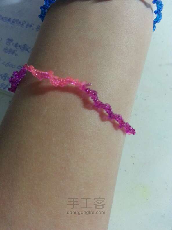 超简单手链编法 第14步