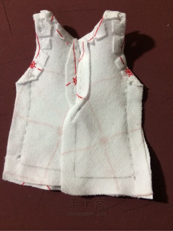 BJD之momoko的睡衣套装（6分娃适用）手工教程 第15步