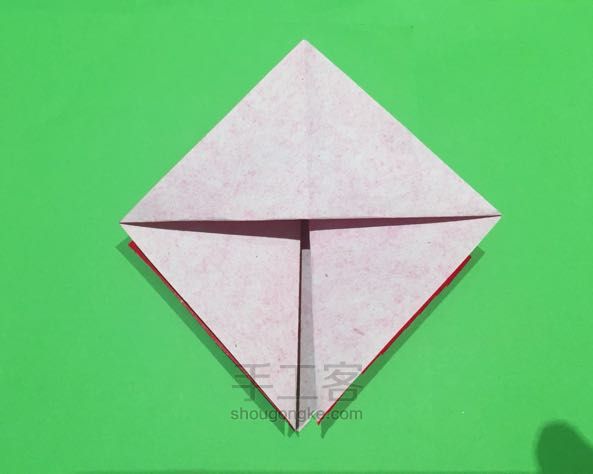 圣诞老人折纸制作教程 第4步