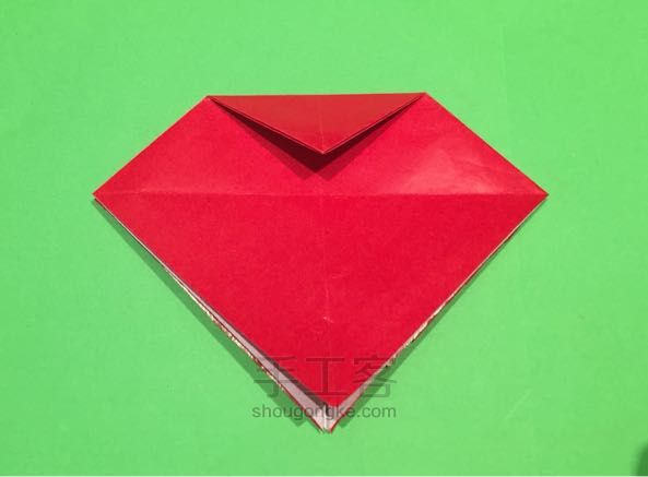 圣诞老人折纸制作教程 第6步