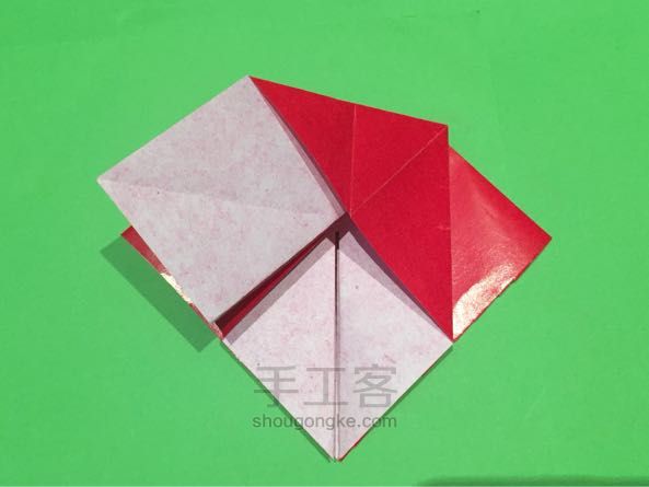 圣诞老人折纸制作教程 第13步