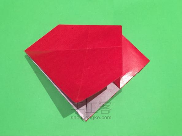 圣诞老人折纸制作教程 第10步