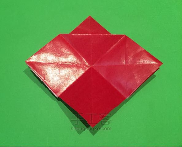 圣诞老人折纸制作教程 第22步
