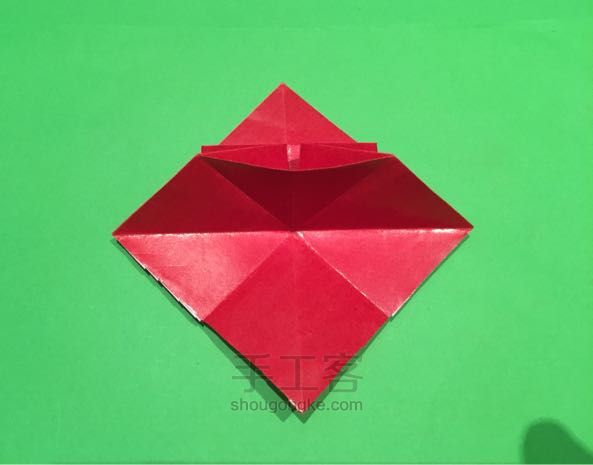 圣诞老人折纸制作教程 第23步