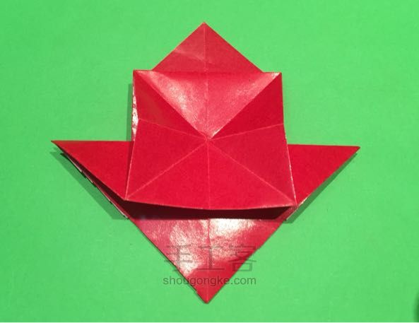 圣诞老人折纸制作教程 第24步