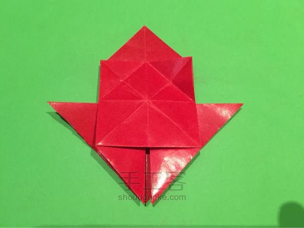 圣诞老人折纸制作教程 第26步