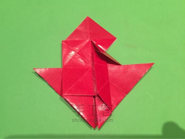 圣诞老人折纸制作教程 第28步
