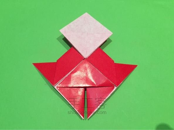 圣诞老人折纸制作教程 第31步