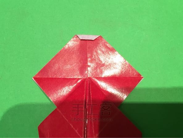 圣诞老人折纸制作教程 第49步