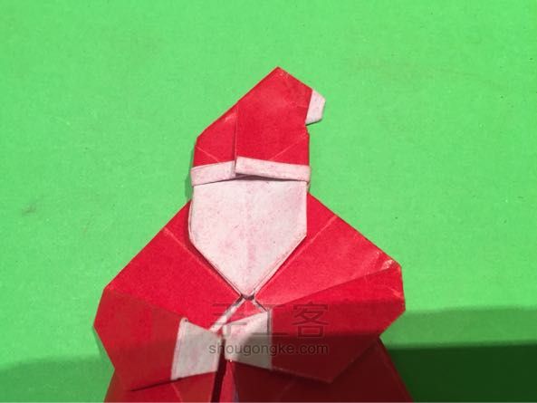 圣诞老人折纸制作教程 第56步