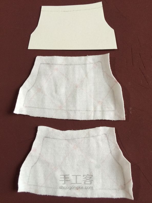 BJD之momoko的睡衣套装（6分娃适用）手工教程 短裤篇 第1步