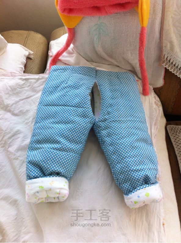 婴儿开裆棉裤教程 第1步