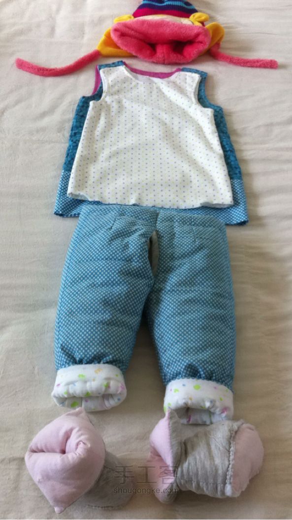 婴儿开裆棉裤教程 第4步