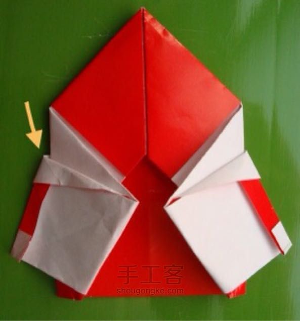 Santa Claus圣诞老人折纸教程 第16步