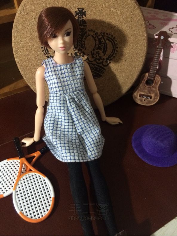 momoko桃子姑娘的无袖裙 （6分娃适用）手工制作教程 第1步