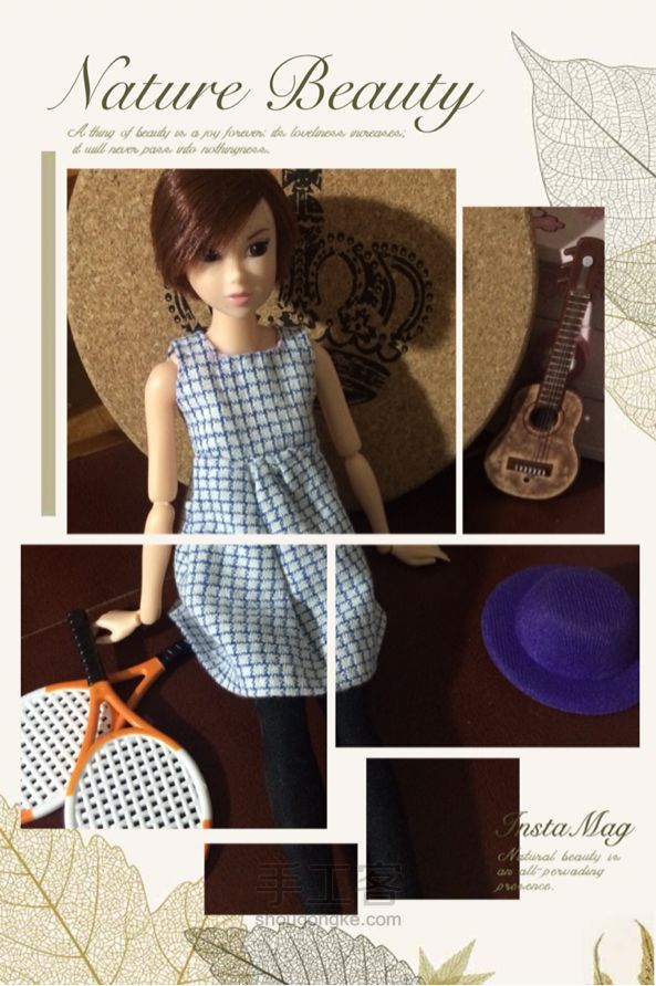 momoko桃子姑娘的无袖裙 （6分娃适用）手工制作教程 第30步