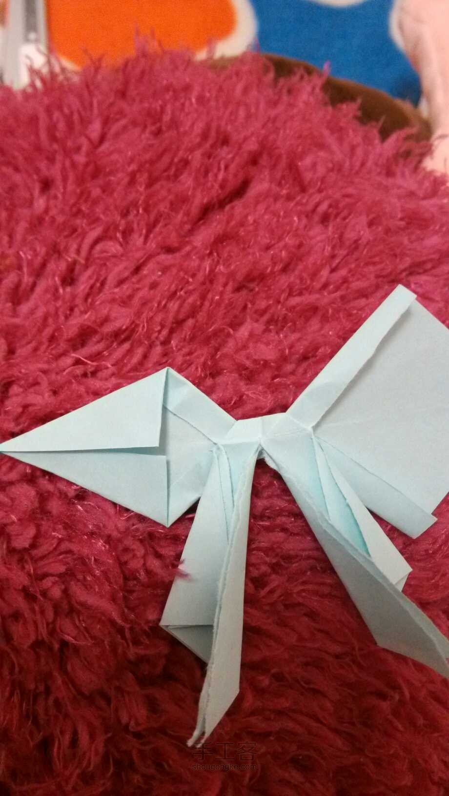 简单蝴蝶结，折纸教程 第14步