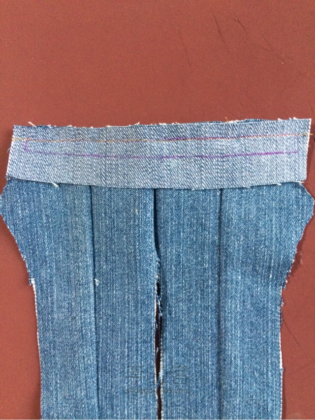 momoko桃子姑娘的牛仔裤（6分娃适用）手工制作教程 第29步