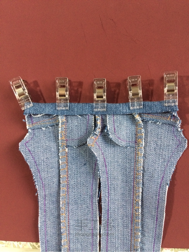 momoko桃子姑娘的牛仔裤（6分娃适用）手工制作教程 第31步