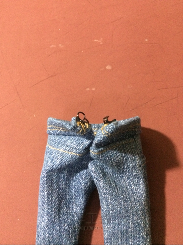 momoko桃子姑娘的牛仔裤（6分娃适用）手工制作教程 第37步
