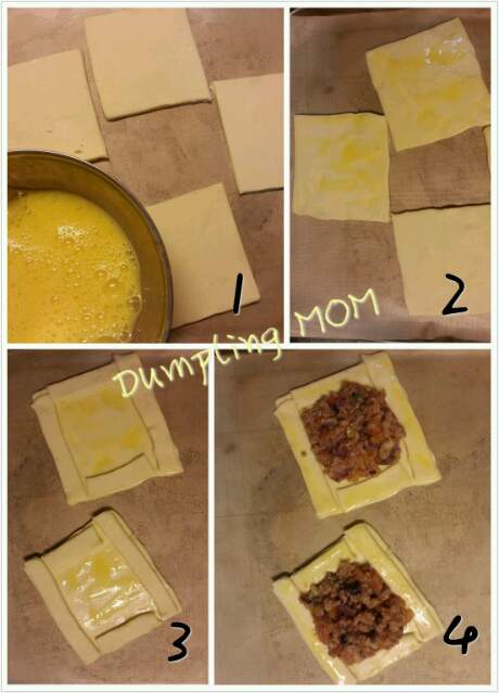 【Dumpling MOM】咸奶酪蔬菜千层小面包自制教程 第5步