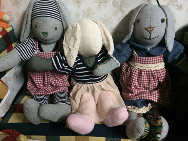 和无忧娃娃学习兔子 布艺教程 第10步
