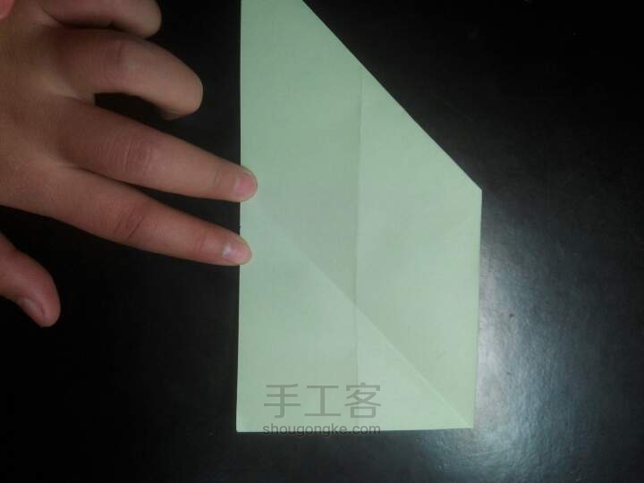 小戒指折纸教程。 第3步