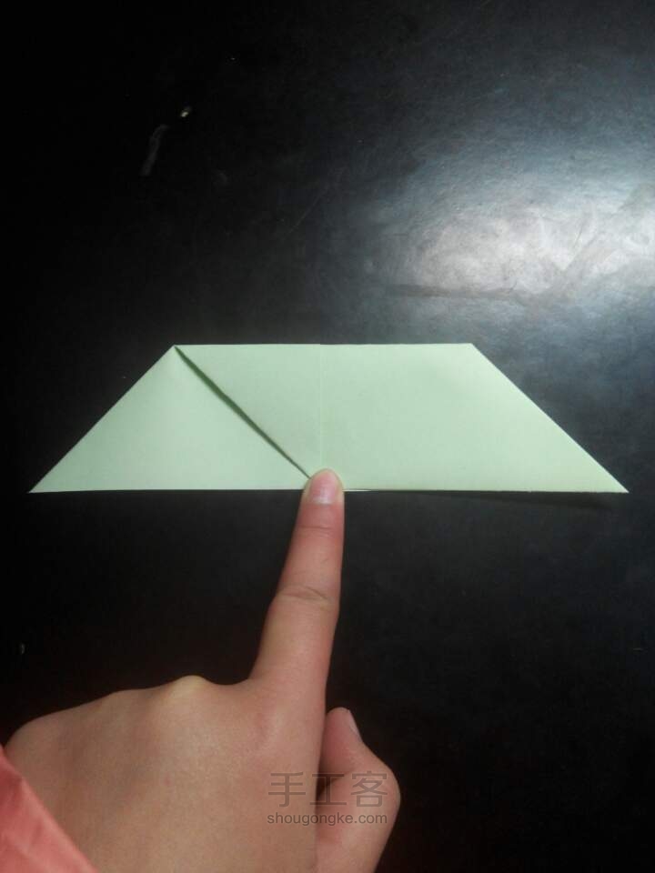 小戒指折纸教程。 第5步
