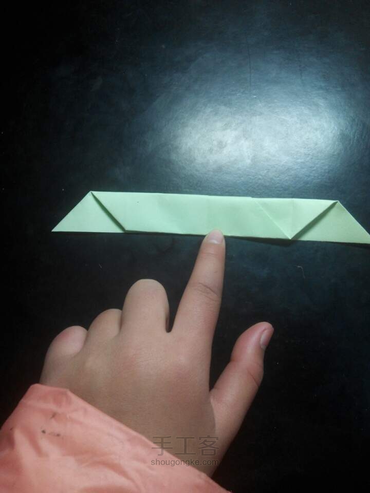 小戒指折纸教程。 第7步
