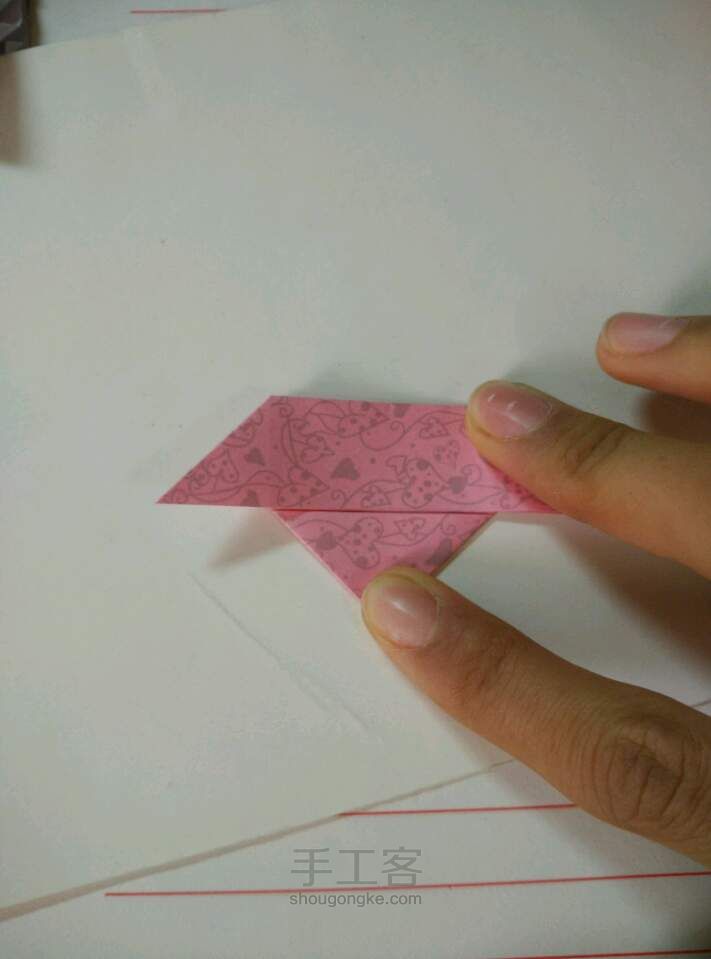 带翅膀的爱心 折纸教程 第8步